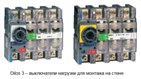 Dilos 3 – выключатели нагрузки для монтажа на стене